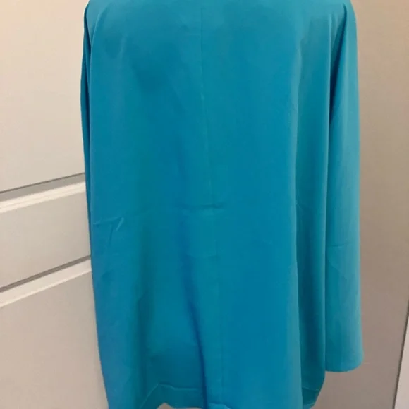 NWT Chico’s Sheer Collared Shirt
turquoise sz 2/L $79 - Picture 4 of 6